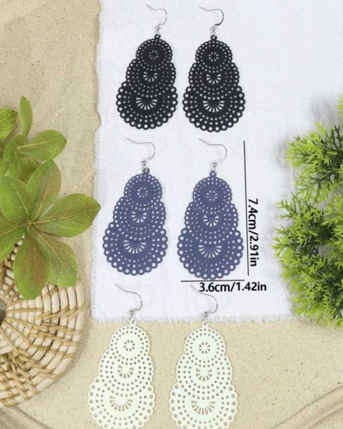 3 pairs Copper Earrings YAAYA Boutique 100024