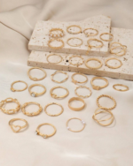 30pcs Punk Style Rings Set - Gold YAAYA Boutique 100032