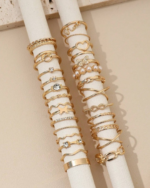 30pcs Punk Style Rings Set - Gold YAAYA Boutique 100032