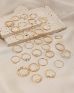 30pcs Punk Style Rings Set - Gold YAAYA Boutique 100032