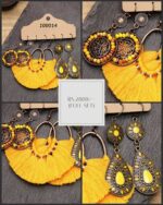 6pc Earring set - Yellow YAAYA Boutique 100014