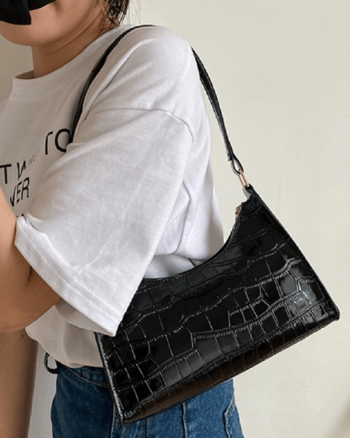 Casual Women Shoulder Bag - Black YAAYA Boutique 100005 - 2