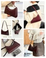 Casual Women Shoulder Bag - Burgundy YAAYA Boutique 100028