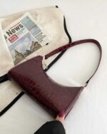 Casual Women Shoulder Bag - Burgundy YAAYA Boutique 100028