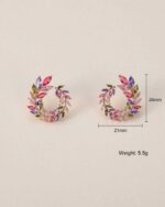 Leaf Stud Earrings YAAYA Boutique 100034