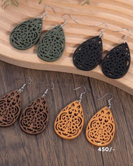 Boho Filigree Teardrop Earrings