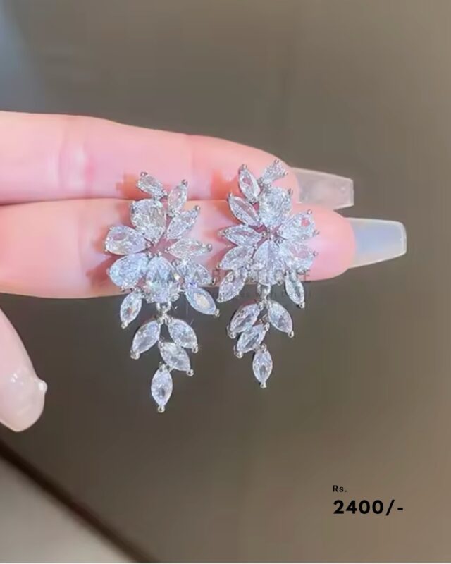 Crystal Willow Cascading Drop Earrings