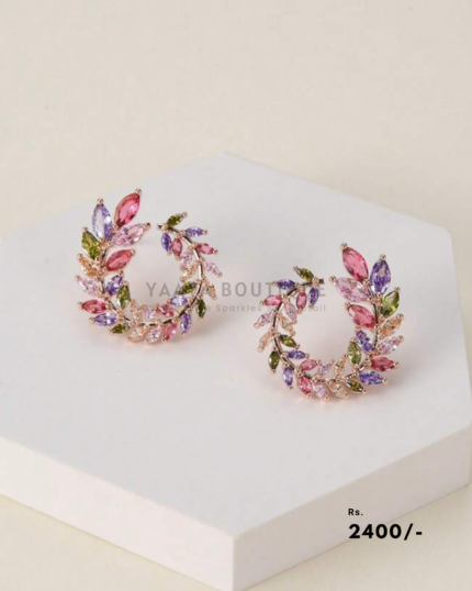 Leaf Stud Earrings for women 2